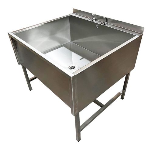 Large Stainless Steel Utility Sink image