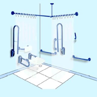Stainless Steel Shower Grab Rail Pack image