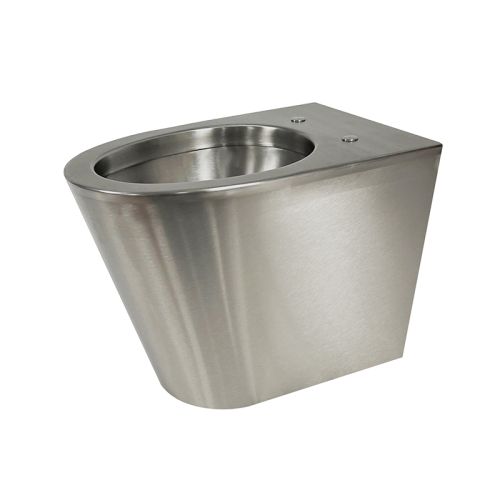 Stainless Steel Shrouded Back To Wall Toilet image