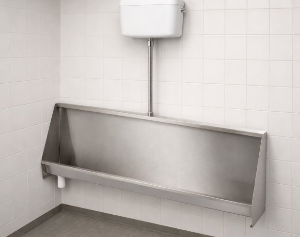 trough urinal with cistern