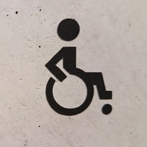 accesible toilet sign