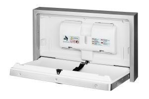 stainless steel recessed baby changing table