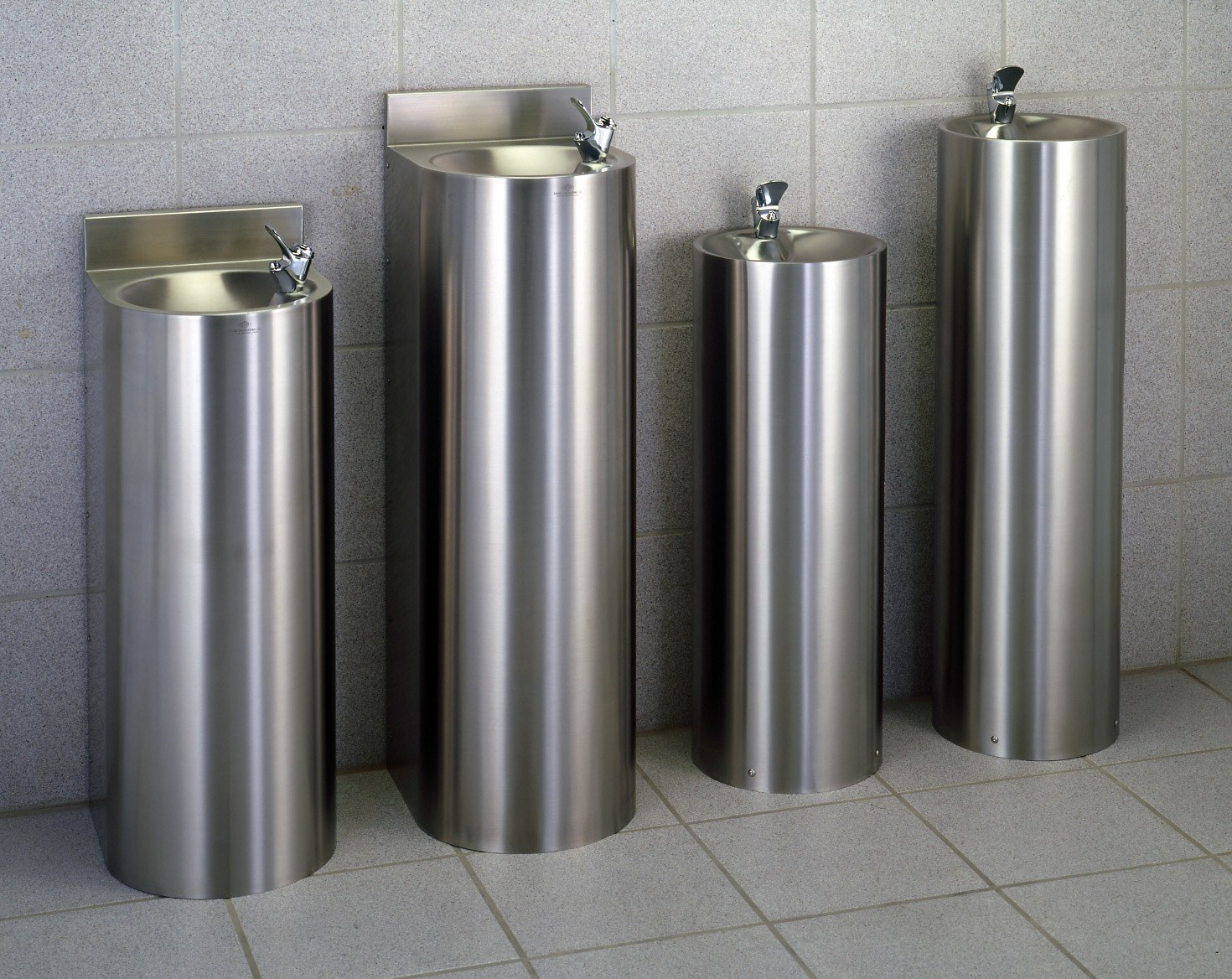 stainless steel floor standing drinking fountains