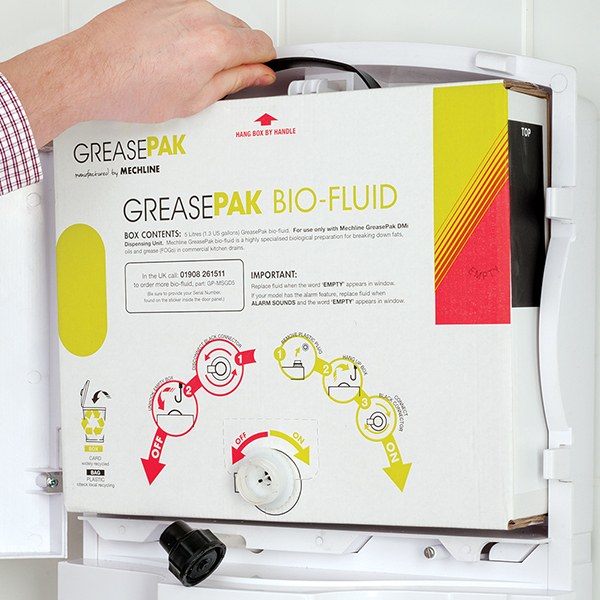 GreasePak Bio-Fluid 3 x 5 litre boxes of fluid.