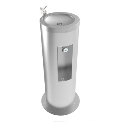 Rounded Combined Drinking Fountain & Bottle Filler