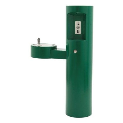 Outdoor Pedestal Bottle Filler With Drinking Fountain