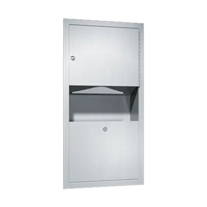 Small Recessed Towel Dispenser Waste Bin