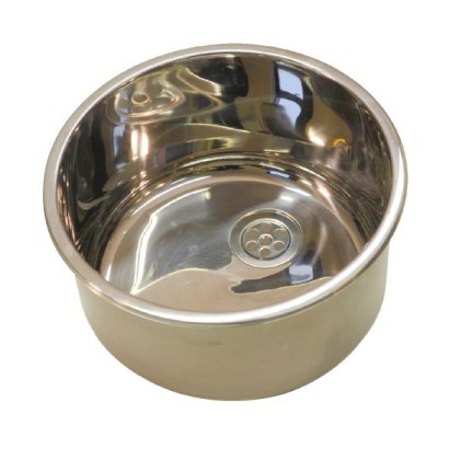 Stainless Steel Circular Inset Dentist Sink