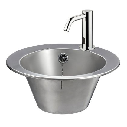 Stainless Steel Inset Wash Basin With Sensor Tap Stainless Steel Inset Wash Basin With Sensor Tap