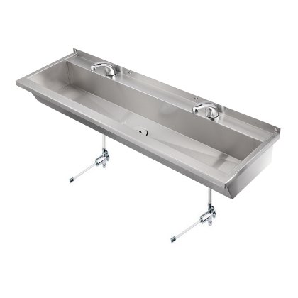 Hand Wash Troughs With Knee Operated Taps Hand Wash Troughs With Knee Operated Taps
