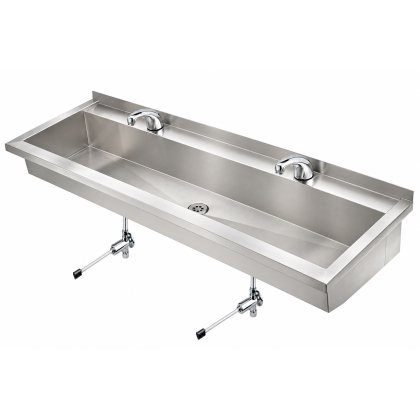 Hand Wash Troughs With Knee Operated Taps Hand Wash Troughs With Knee Operated Taps
