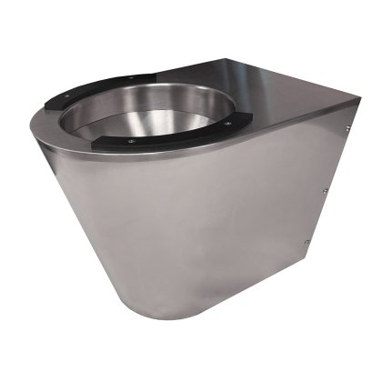 Back To Wall Stainless Steel Toilet With Seat Pads
