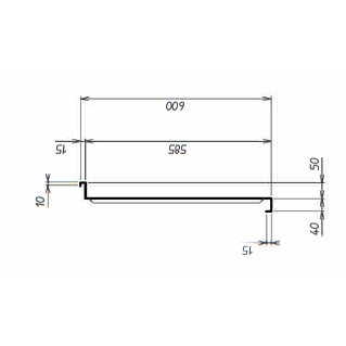 1500mm SBDD Single Bowl Double Drainer Catering Sink Top 600mm Projection