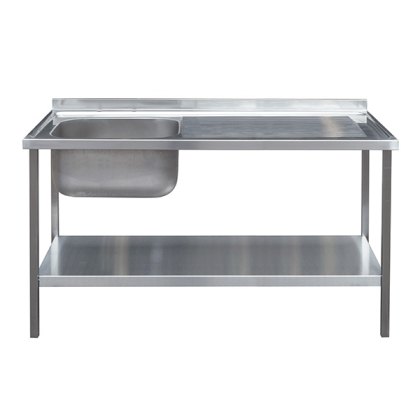 1200mm Catering Sink Bowl with Drainer on Frame 600mm Projection 1200mm Catering Sink Bowl with Drainer on Frame 600mm Projection