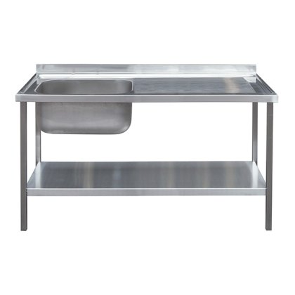 1200mm and 1500mm Catering Sink Bowl with Drainer On Frame 650mm Projection 1200mm and 1500mm Catering Sink Bowl with Drainer On Frame 650mm Projection