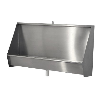 Classic Stainless Steel Wall Hung Urinals 900mm To 2400mm Long