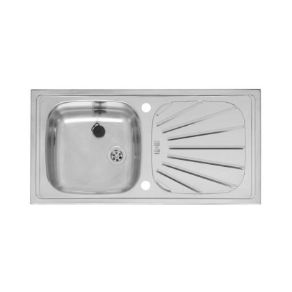 Inset Single Bowl Single Drainer Sink Top