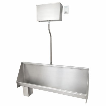 Stainless Steel Vandal Resistant Trough Urinal Bundle