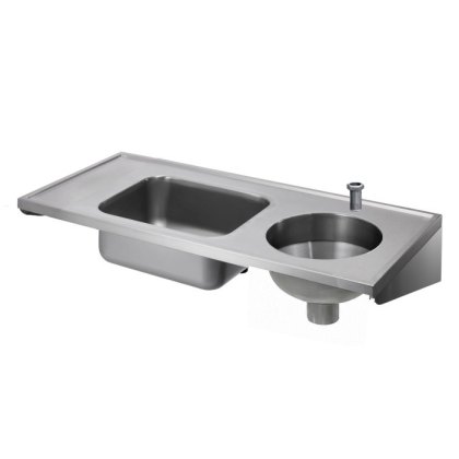Top Entry 1200mm Combined Sluice Sink, Sink Bowl and Drainer Top Entry 1200mm Combined Sluice Sink, Sink Bowl and Drainer