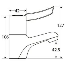 Sequential Lever Operated Monobloc Mixer Tap