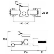 HTM64 Compliant Mixing Valve Tap