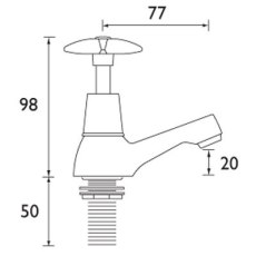 Cross Head Basin Taps