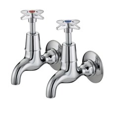 Cross Head Wall Mounted Bib Taps