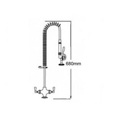 Short Pre Rinse Spray Unit For Single Tap Hole Short Pre Rinse Spray Unit For Single Tap Hole