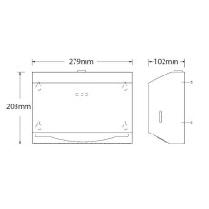 Stainless Steel Small Paper Towel Dispenser