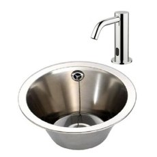 Stainless Steel Inset Wash Bowl With Sensor Taps