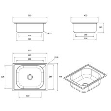 Stainless Steel Inset Wash Basin