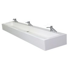 Angled Base Corian Wash Trough