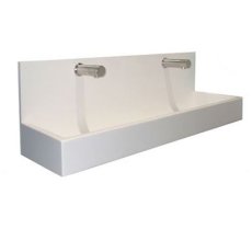 Sit-On Splashback Style Wash Trough