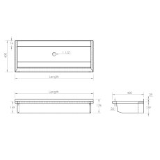 Sit On Stainless Steel Wash Trough