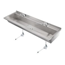 Hand Wash Troughs With Knee Operated Taps