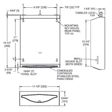 Stainless Steel Large Paper Towel Dispenser