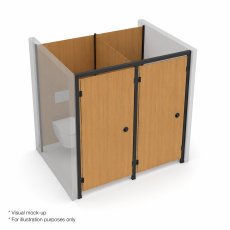 Toilet Cubicles in a Box - Between Walls