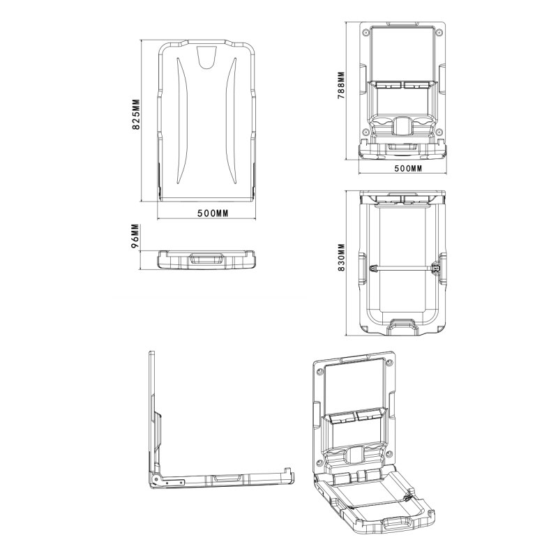 Vertical Baby Changing Unit Wall Mounted