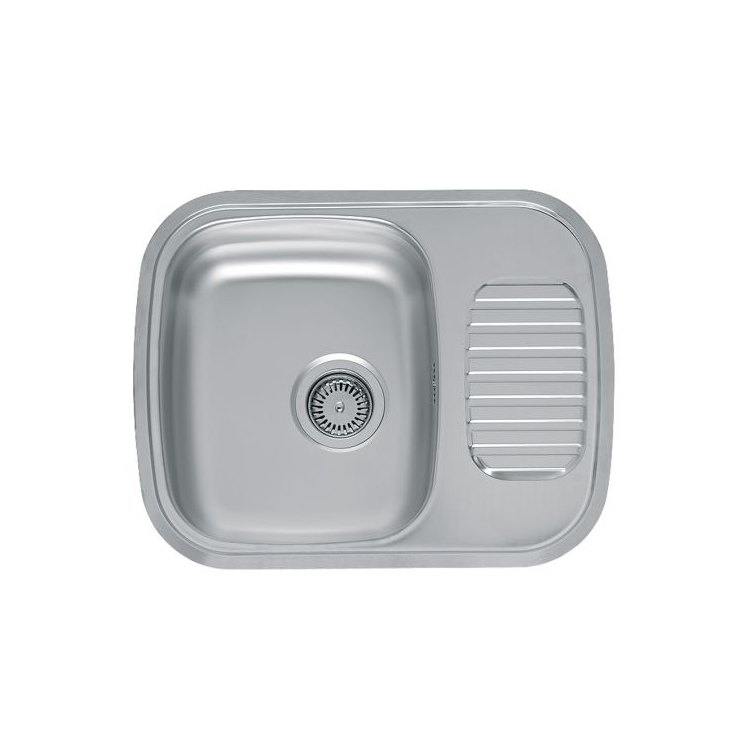 Kitchen sink with half drainer