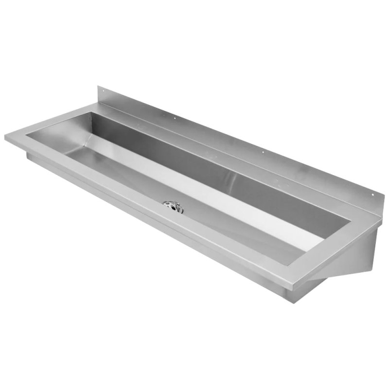 1800mm clearance wash trough no tap holes