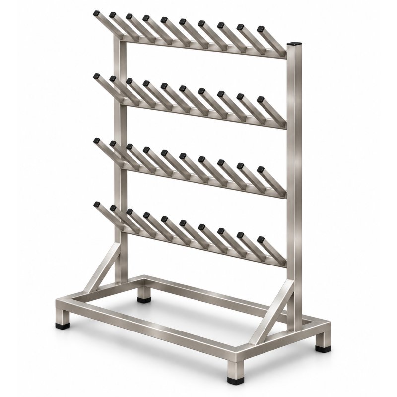 stainless steel floor mounted boot and welly rack