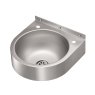 Round wash basin with no taps