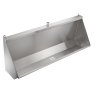 large channel stainless steel trough urinal
