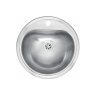 D shape sink bowl with single tap hole