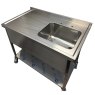 Mobile Catering Sink Single Bowl Single Drainer 1200mm x 700mm Mobile Catering Sink Single Bowl Single Drainer 1200mm x 700mm