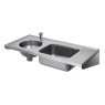 1200mm sluice sink and sink bowl - left hand