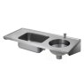 1200mm sluice sink and sink bowl - right hand