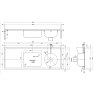 back entry right hand combined sluice sink dimensions