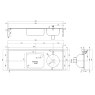 top entry right hand combined sluice sink dimensions