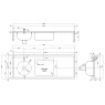 top entry duhs sluice sink dimensions - left hand